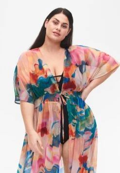 Zizzi Med Print - Complementos De Playa - Watercolor -Tienda barata Ulla Popken 4381d2312a75476e89fce6ce5f83c15a