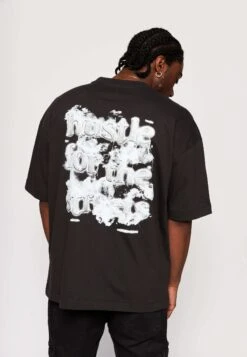 Hustle For The Streets - Camiseta Estampada - Black Soda Washed -Tienda barata Ulla Popken 43b639d175ae470faee59e4c864f3ac1