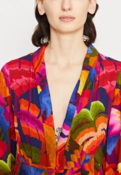 Farm Rio Rainbow Forest Dress - Vestido Largo - Multicolor -Tienda barata Ulla Popken 44cb459dbcf646aea9b037a9e53c2d69