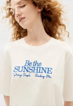 Thinking Mu Be The Sunshine - Camiseta Estampada - White -Tienda barata Ulla Popken 458412a374924273bca18a97860370b3