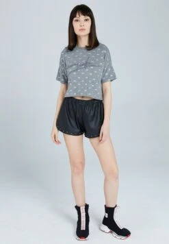 Shorts - Schwarz -Tienda barata Ulla Popken 4609863814874a10af020e003e02217e