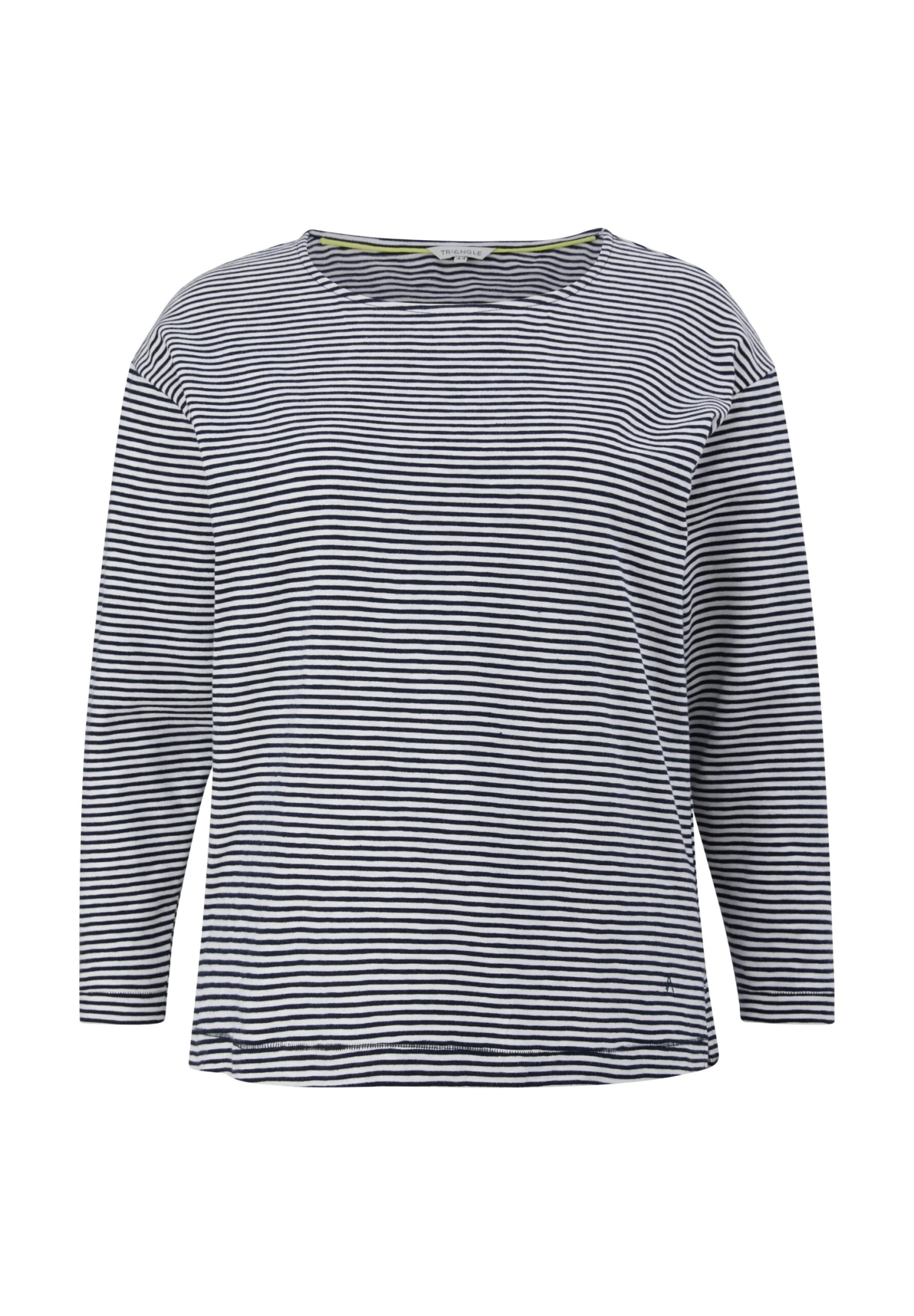 Triangle De Texture Fil Flammé - Camiseta De Manga Larga - Navy 9 Triangle De Texture Fil Flammé - Camiseta De Manga Larga - Navy - Imagen 7