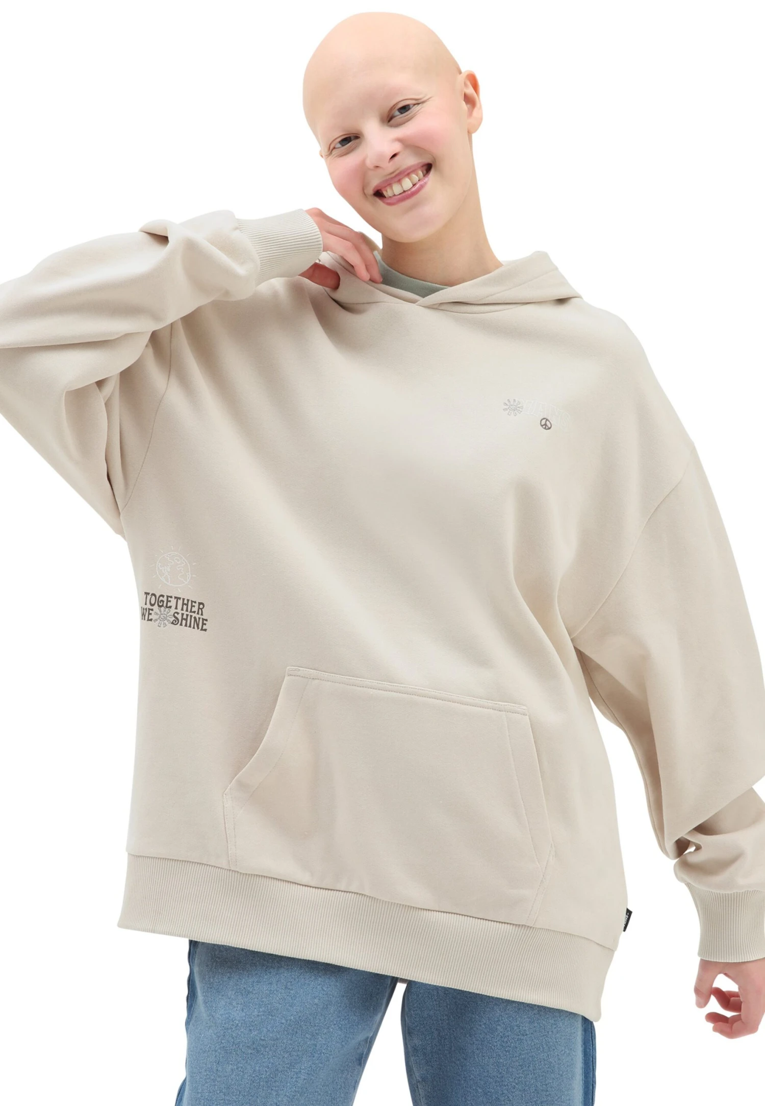 Vans Earth Peace- Jersey Con Capucha - Light Beige 3 Vans Earth Peace- Jersey Con Capucha - Light Beige