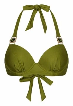 Amour - Top De Bikini - Olive Shimmer -Tienda barata Ulla Popken 49efcd46ceb8415dbb1defdbd09c6fdb