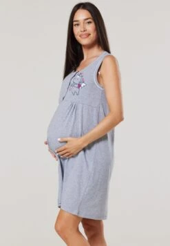 Happy Mama Maternity Hospital Set Labour & Birth - Camisón - Grey -Tienda barata Ulla Popken 4e79f33161404e33876983126bad7bf1