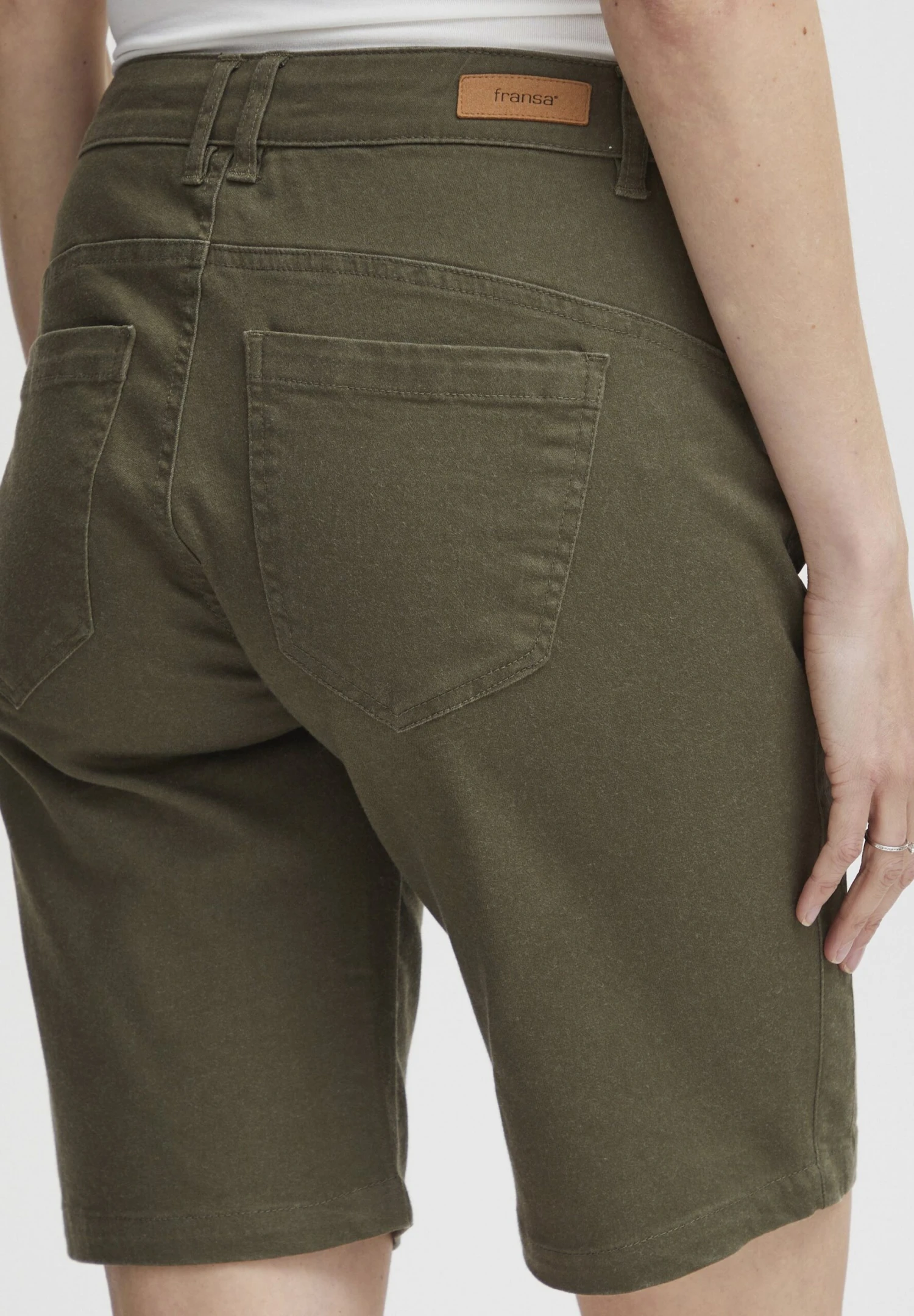 Fransa Frlomax 5 Sh - Shorts - Dusty Olive 7 Fransa Frlomax 5 Sh - Shorts - Dusty Olive - Imagen 5