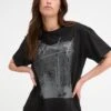 Dictemw- Camiseta Estampada - Black Wash