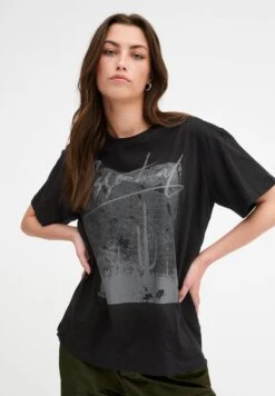 Dictemw- Camiseta Estampada - Black Wash