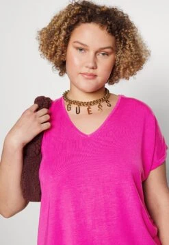 Vero Moda Curve Vmaya Ss V-Neck Vma Noos Curve - Camiseta Básica - Pink Yarrow 11 Vero Moda Curve Vmaya Ss V-Neck Vma Noos Curve - Camiseta Básica - Pink Yarrow -Tienda barata Ulla Popken 51adf5e4eaa048e98cf558b9d6330b85