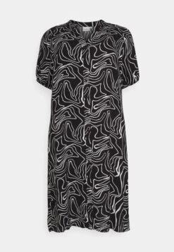 ONLY CARMAKOMA Cardes Allie Life Calf Dress - Vestido Camisero - Black -Tienda barata Ulla Popken 521a23d81b0e48bd9791a30f43287a13