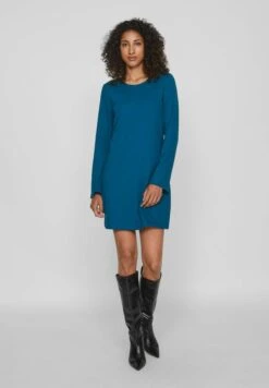 Vila Kurz Langärmeliges - Vestido Ligero - Moroccan Blue -Tienda barata Ulla Popken 52a4ec37c4f849468cc0f4e5832bcacc