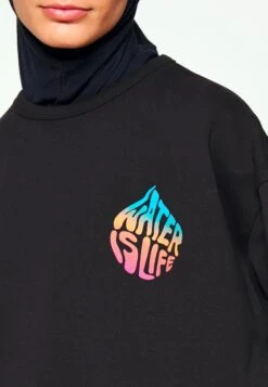 Wateraid Oversize Crew Neck - Sudadera - Black Jet -Tienda barata Ulla Popken 53e6d4530836409bbbb38c346bfdde1f