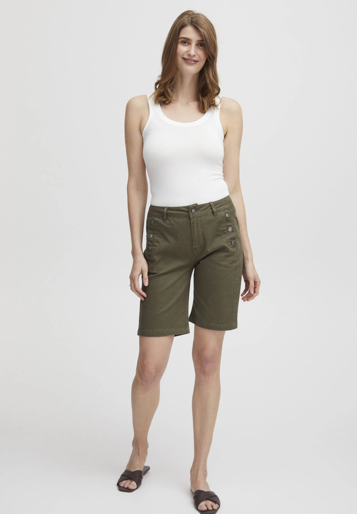 Fransa Frlomax 5 Sh - Shorts - Dusty Olive 4 Fransa Frlomax 5 Sh - Shorts - Dusty Olive - Imagen 2