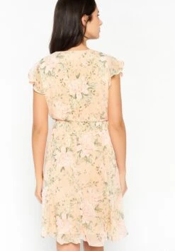 LOLALIZA Wrap With Floral Print - Vestido Informal - Nude -Tienda barata Ulla Popken 586660e01e9b433da15c6c9377274eaa
