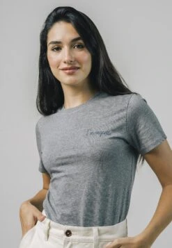 Brava Fabrics I'M Organic- Camiseta Estampada - Grey -Tienda barata Ulla Popken 58b5ebca0dc34eda916d8b614ee94336
