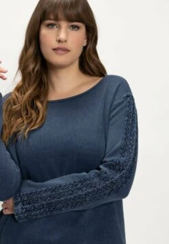 Ulla Popken Camiseta De Manga Larga - Bleu Moyen -Tienda barata Ulla Popken 5a52ec6087e84dc89d328f5b4f07db77