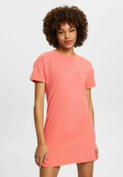 ESPRIT Cosy Melange Short Sleeve Melange - Camisón - New Coral