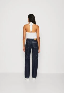 Hollister Co. Eclectic Bare Halter - Top - White Floral -Tienda barata Ulla Popken 5b01d9886e3944c687ac5ab1ba434615