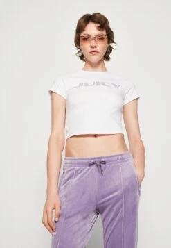 Juicy Couture Digi Shrunken Tee - Camiseta Estampada - White -Tienda barata Ulla Popken 5f8473a7858b491e8e8ea2ffb2e67ee1