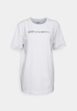 EA7 Emporio Armani Camiseta Estampada - White/Black -Tienda barata Ulla Popken 5f9d3ba7845c4c68bff95cc9d35a03ec