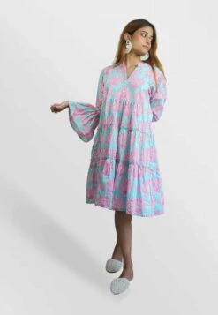 Shell Flounce- Vestido Camisero - Turquoise -Tienda barata Ulla Popken 6076627eccd4402390d966c7c6bfabd1