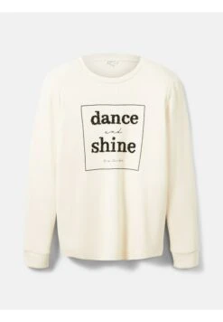 Tom Tailor Mit Glitzerndem Print  - Sudadera - Soft Buttercream -Tienda barata Ulla Popken 643b6bf7a42e420bb59101f3f4dd24eb
