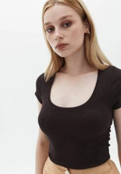 Scope Neck- Camiseta Básica - Black Coffee -Tienda barata Ulla Popken 658e2aca5c7e410b9f2a82d1d2a58985