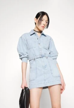 DL1961 Coletta Dress - Vestido Vaquero - Fountain/Vintage Recover -Tienda barata Ulla Popken 690fc998273f419393372cfba0d59709