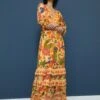 Farm Rio Rio Tapestry Dress - Vestido Largo - Rio Tapestry Yellow