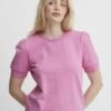 ICHI Ihyarla Sw - Camiseta Básica - Super Pink -Tienda barata Ulla Popken 6b56df3fd54647bf90628bc79f033c99