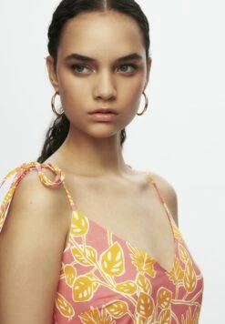 Ruffles - Vestido Informal - Printed Pink -Tienda barata Ulla Popken 6beaf98ab9c14027a5050fe7e0fa7cfd