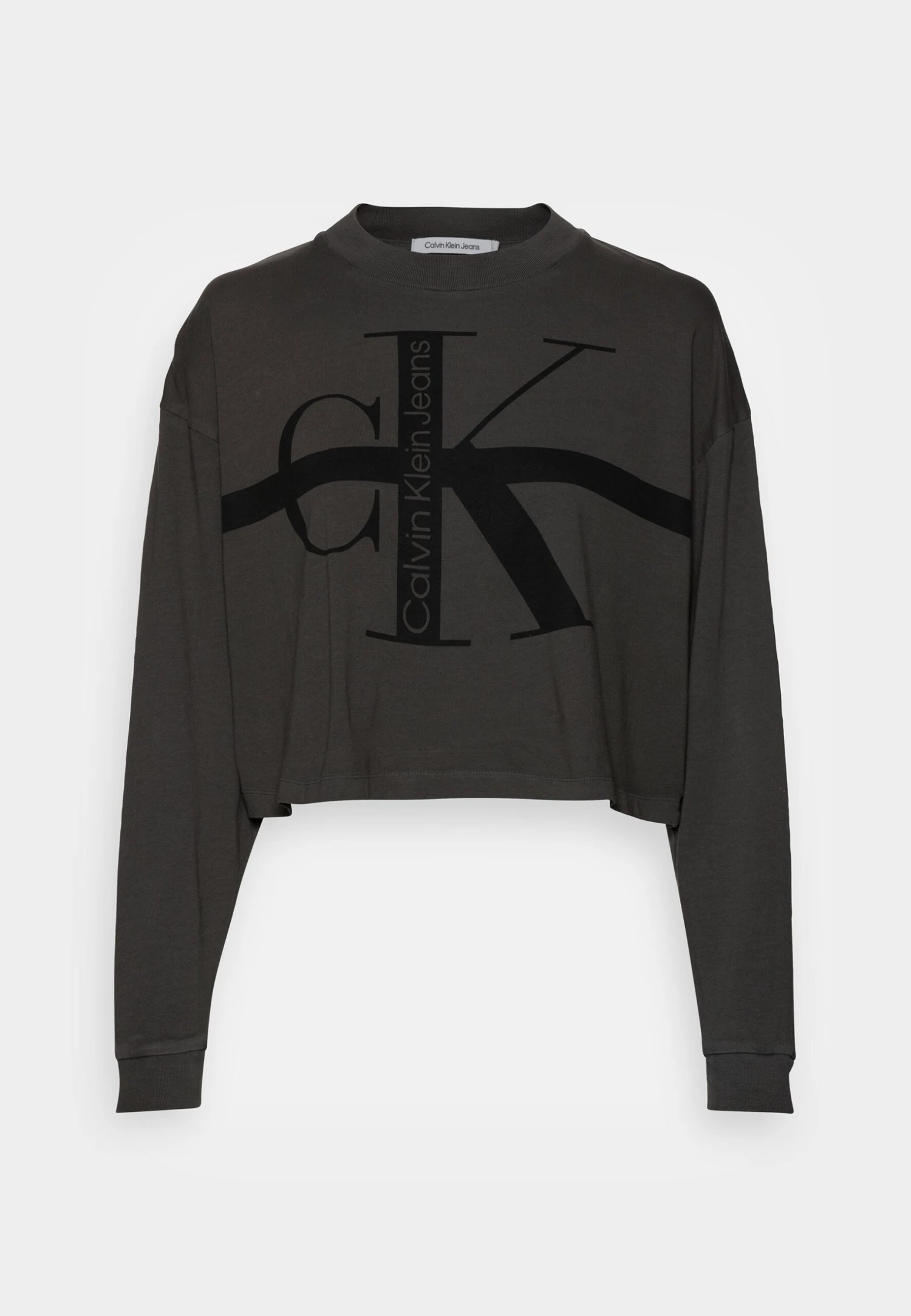 Calvin Klein Jeans Monologo Long Sleeves Tee - Camiseta De Manga Larga - Industrial Grey 3 Calvin Klein Jeans Monologo Long Sleeves Tee - Camiseta De Manga Larga - Industrial Grey