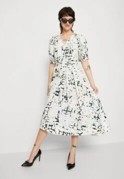 3.1 Phillip Lim Kaleidoscope V Neck- Vestido Informal - Ink/Buttercream/Multi -Tienda barata Ulla Popken 6ce12f4c8b2f4cf58180403b4e4d2734