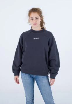 HURLEY Wave Raglan Sleeves Crew - Sudadera - Dk Stone Grey