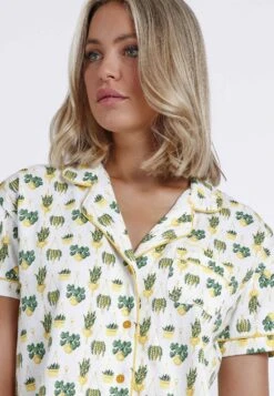 Abierto Manga Corta Hanging Out Para - Pijama - Amarillo -Tienda barata Ulla Popken 6fcb13d696a2467abdf5636f4e91da93