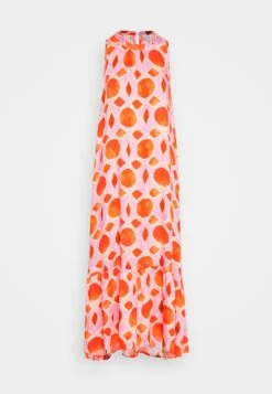Emily Van Den Bergh Dress - Vestido Largo - Pink Orange -Tienda barata Ulla Popken 70b608e0eafe482abf34409ea62b8388