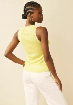 Next Glossy Tank Standard - Top - Yellow -Tienda barata Ulla Popken 718efa71ad7d4786b19a29d6946a6a62