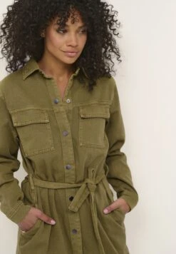 Kaffe Kaelektra- Vestido Camisero - Washed Lizard -Tienda barata Ulla Popken 759f7bb016f546ec8f60618d8ef0426f