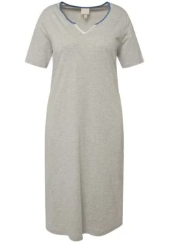 Ulla Popken Halbarm - Camisón - Hellgrau Mélange -Tienda barata Ulla Popken 787fde2f6aa94457b62d330a38a6a0dc