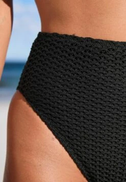 Next Crochet High Waist High Leg Standard - Braguita De Bikini - Black -Tienda barata Ulla Popken 78ac28eaf15049beb2034a35979f202a