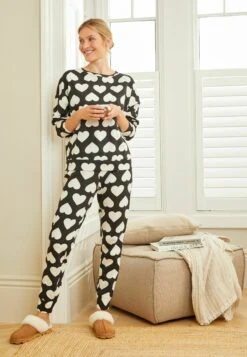 Next Long Sleeve Sets 2 Pack Standard - Pijama - Black White Heart Print -Tienda barata Ulla Popken 7a8b8368d4894799b39e970179c7f1c6