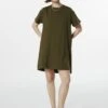 Twist Comfortable Cut Combed- Vestido Informal - Green