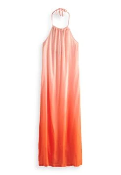 Next HalterStandard - Vestido Largo - Orange Pink Ombre -Tienda barata Ulla Popken 7d4abda349fb490f8e4edf530b01e7f4