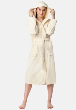 Albornoz - Ecru -Tienda barata Ulla Popken 7ed41876a4724454a0c1c0db8dbb51bb