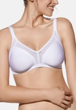 Sin Aros Y Sin Relleno. Tejido Doble En Copa. Detalles - Sujetador Push-Up - Blanco