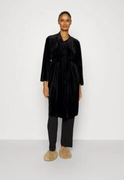 Pour Moi Midi Length Gown - Albornoz - Black