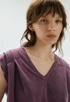 Oversize With Shoulder Pleats - Camiseta Básica - Lilac -Tienda barata Ulla Popken 84c98111264e4960a71012aa1d557a8f