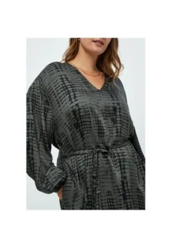 Peppercorn Gillian V-Neck Curve- Vestido Informal - Beluga Green Print -Tienda barata Ulla Popken 85225bd0baea401f84ac13ac11ce687a