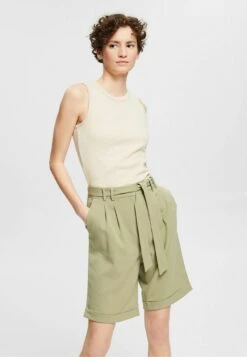 ESPRIT Mit Bundfalten - Shorts - Light Khaki -Tienda barata Ulla Popken 894f3d1daac3417bb2d8a11dc76ba816