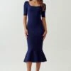 Tussah Clara - Vestido De Tubo - Navy Blue -Tienda barata Ulla Popken 89e59c3e226f48b2932bb0d7b29f64bb